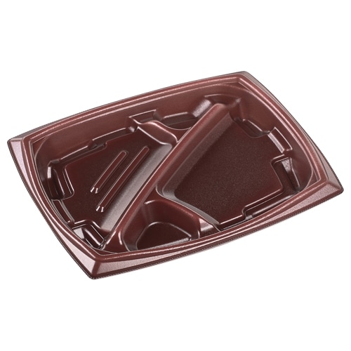 エフピコ 弁当容器 MFPエリッシュ 本体 24-20-1 エンジ 50枚/袋(ご注文単位8袋)【直送品】