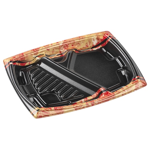 エフピコ 弁当容器 MFPエリッシュ 本体 24-20-2 疾風赤 50枚/袋(ご注文単位8袋)【直送品】