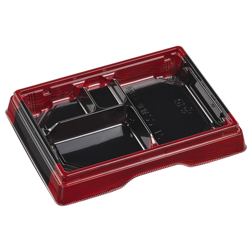 エフピコ お重容器 雅御膳 本体 22-17-1 渋木目 50枚/袋(ご注文単位12袋)【直送品】