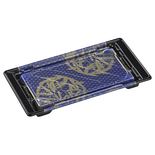 エフピコ 寿司容器　組み皿　本体 2-5 輪笹青 50枚/袋（ご注文単位12袋）【直送品】