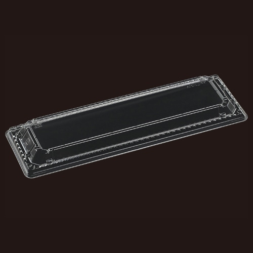 エフピコ 刺身容器　平舟　嵌合低蓋 T-平舟37-11　APエコ 透明 50枚/束（ご注文単位12束）【直送品】