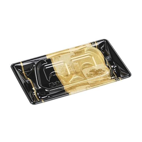 エフピコ 刺身容器 Sステージ盛台 本体 19-11-1 輪島金 50枚/袋（ご注文単位24袋）【直送品】