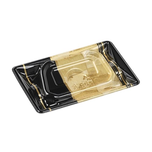 エフピコ 刺身容器 Sステージ盛台 本体 17-11-1 輪島金 50枚/袋（ご注文単位24袋）【直送品】