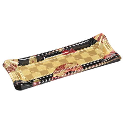 エフピコ 寿司容器　波錦　本体 1-6 扇市松金 50枚/袋（ご注文単位20袋）【直送品】