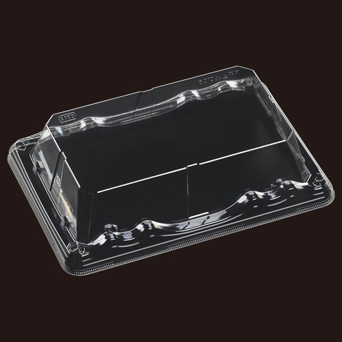 エフピコ 寿司容器 大波皿 嵌合高蓋 T-大波皿2-4嵌合高蓋APETエコ H 50枚/袋(ご注文単位18袋)【直送品】