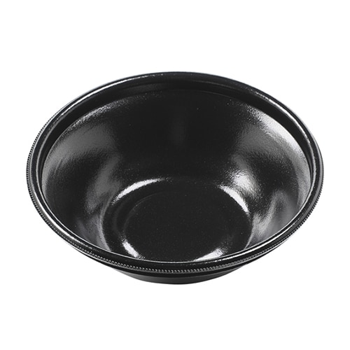 エフピコ 麺容器 MFP麺鉢-丸19（61） 本体 黒W 25枚/袋（ご注文単位18袋）【直送品】