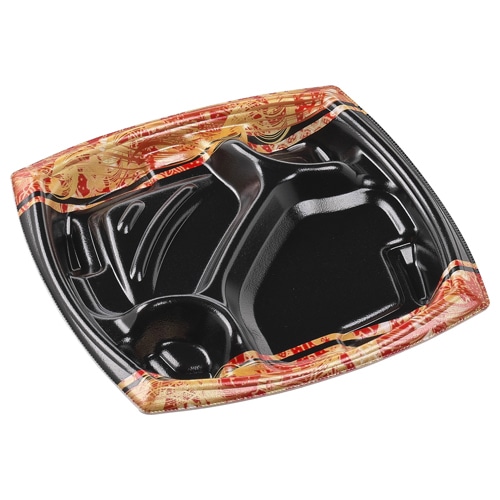 エフピコ 弁当容器　MFPエリッシュ　本体 22-22-2 疾風赤 50枚/袋（ご注文単位8袋）【直送品】