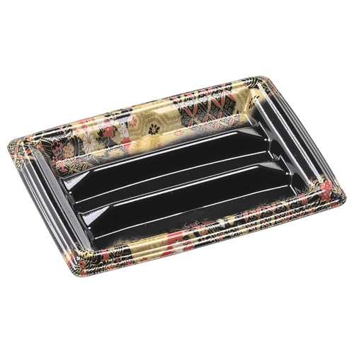 エフピコ 寿司容器 元助 本体 19-14細巻 京雅黒 100枚/袋(ご注文単位12袋)【直送品】