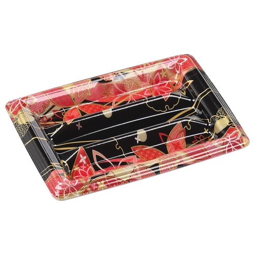 エフピコ 寿司容器 元助 本体 19-14細巻 はな舞赤 100枚/袋(ご注文単位12袋)【直送品】