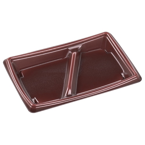 エフピコ 弁当容器 MFPかすが 本体 22-15-1 エンジ 50枚/袋(ご注文単位18袋)【直送品】