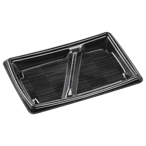 エフピコ 弁当容器 MFPかすが 本体 22-15-1 ロッド黒 50枚/袋(ご注文単位18袋)【直送品】