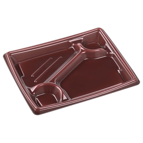 エフピコ 弁当容器 MFPかすが 本体 24-20-1 エンジ 50枚/袋(ご注文単位12袋)【直送品】