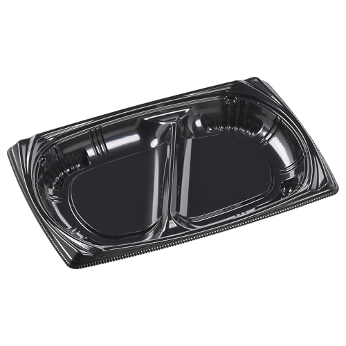 エフピコ 弁当容器 MSDプライム 本体 22-15-1 黒 50枚/袋(ご注文単位16袋)【直送品】