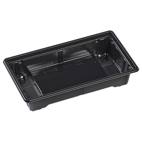 エフピコ お重容器　MSDこはく重　本体 22-12 黒 50枚/袋（ご注文単位18袋）【直送品】