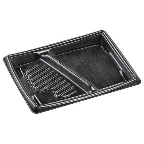 エフピコ 弁当容器　MFPかすが　本体 24-18-4 ロッド黒 50枚/袋（ご注文単位12袋）【直送品】