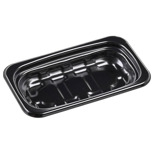 エフピコ ボックス型容器　本体 BOX-25-15（37） 黒 25枚/束（ご注文単位18束）【直送品】