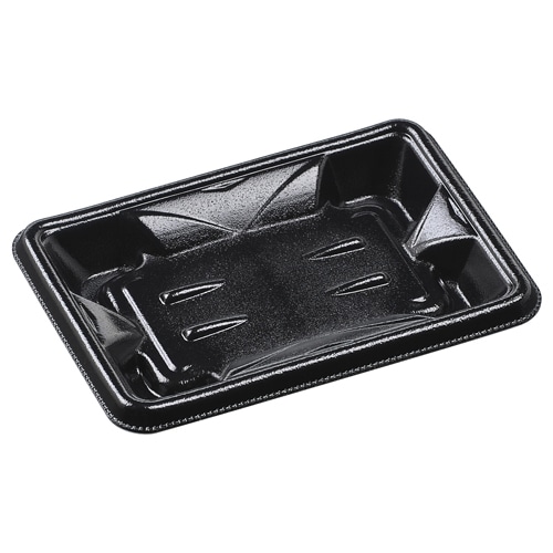 エフピコ 惣菜容器 MFPホットグラン 本体 08(14-10) 黒W 50枚/袋(ご注文単位40袋)【直送品】