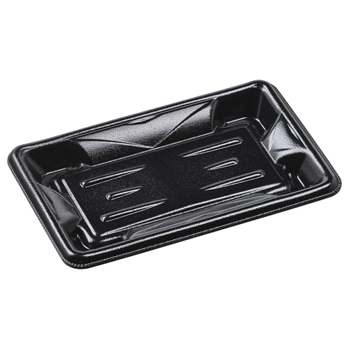 エフピコ 惣菜容器 MFPホットグラン 本体 1(18-11) 黒W 50枚/袋(ご注文単位24袋)【直送品】