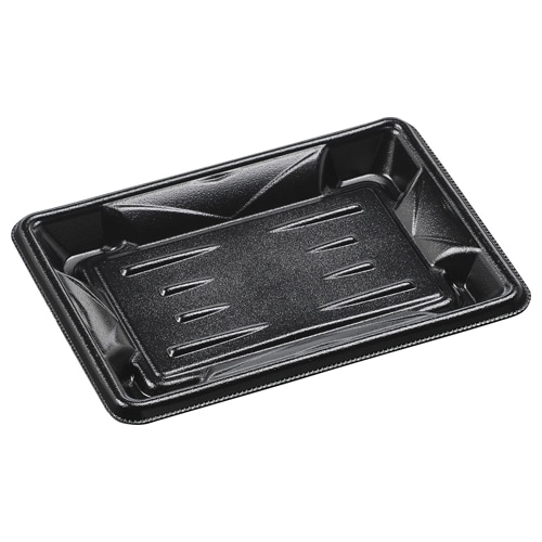 エフピコ 惣菜容器 MFPホットグラン 本体 18-13 黒W 50枚/袋(ご注文単位24袋)【直送品】