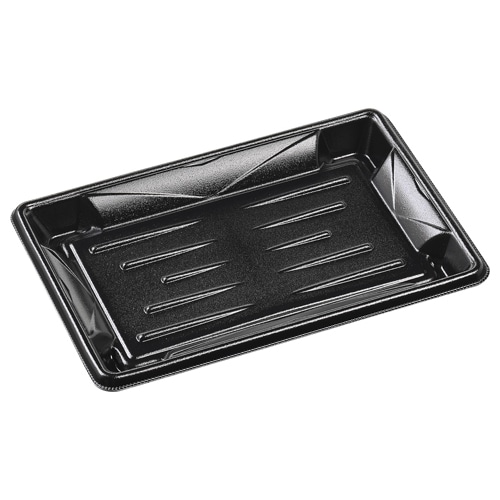 エフピコ 惣菜容器 MFPホットグラン 本体 4(24-16) 黒W 50枚/袋(ご注文単位12袋)【直送品】