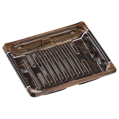 エフピコ 弁当容器　MSDプレイン　本体 15-13AG ボストン茶 50枚/袋（ご注文単位30袋）【直送品】