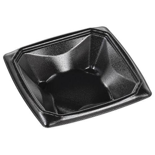 エフピコ 丼容器　MFPアーチ丼　本体 16-16 黒 50枚/袋（ご注文単位24袋）【直送品】