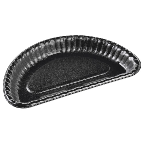 エフピコ ピザ容器　MFPピザ丸　本体 MFPピザ丸8インチ1／2本体 黒W 50枚/袋（ご注文単位16袋）【直送品】