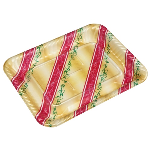 エフピコ オードブル容器 MFPティアラ角台 本体 25-19 リッチ赤 50枚/袋(ご注文単位12袋)【直送品】