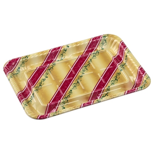 エフピコ オードブル容器 MFPティアラ角台 本体 30-21 リッチ赤 50枚/袋(ご注文単位8袋)【直送品】