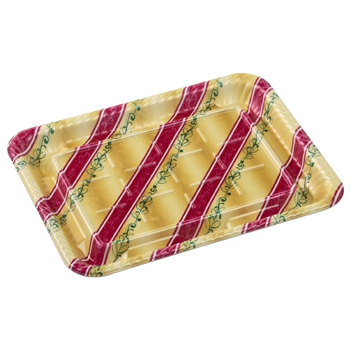 エフピコ オードブル容器 MFPティアラ角台 本体 31-24 リッチ赤 50枚/袋(ご注文単位4袋)【直送品】