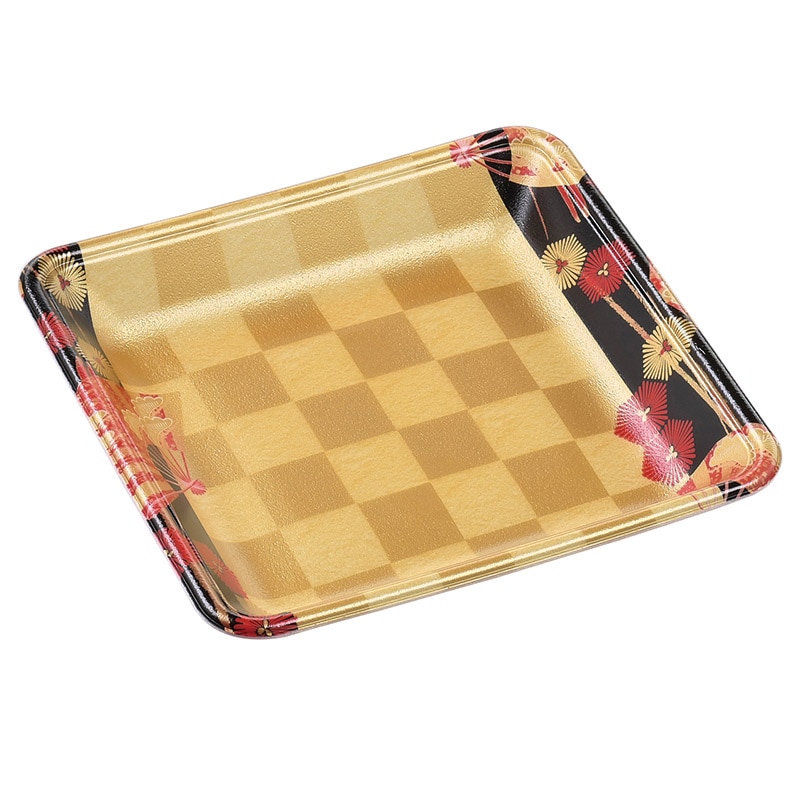 エフピコ 発泡トレー容器 FLB-A20-30 扇市松金 100枚/袋(ご注文単位12袋)【直送品】