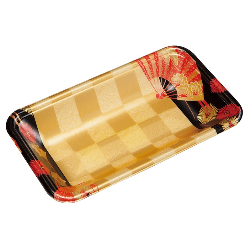 エフピコ 発泡トレー容器 FLB-A11-30 扇市松金 100枚/袋(ご注文単位24袋)【直送品】