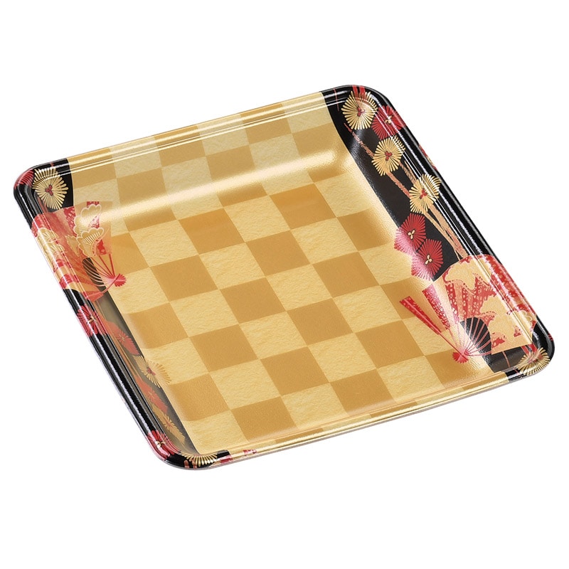 エフピコ 発泡トレー容器 FLB-A22-30 扇市松金 100枚/袋(ご注文単位12袋)【直送品】