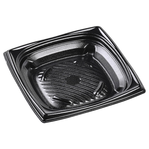 エフピコ 軽食・パスタ容器 MFPパステ 本体 19-19 黒 50枚/袋(ご注文単位12袋)【直送品】