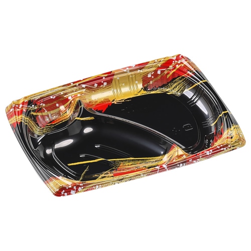 エフピコ 弁当容器 MSDプライム 本体 24-18-3 優雅赤 50枚/袋(ご注文単位12袋)【直送品】