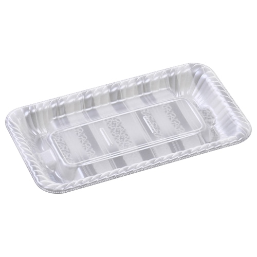 エフピコ オードブル容器 MFPティアラ角台 本体 25-14 レア銀 50枚/袋(ご注文単位12袋)【直送品】