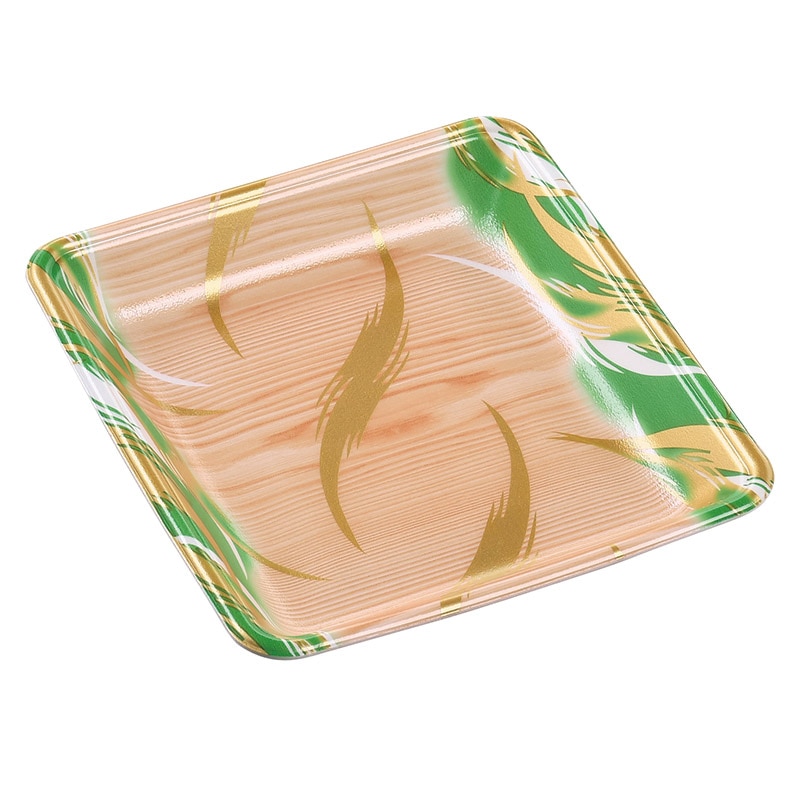 エフピコ 発泡トレー容器 FLB-A22-30 風紋木目緑 100枚/袋（ご注文単位12袋）【直送品】