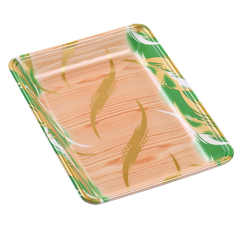 エフピコ 発泡トレー容器 FLB-A28-30 風紋木目緑 100枚/袋（ご注文単位9袋）【直送品】