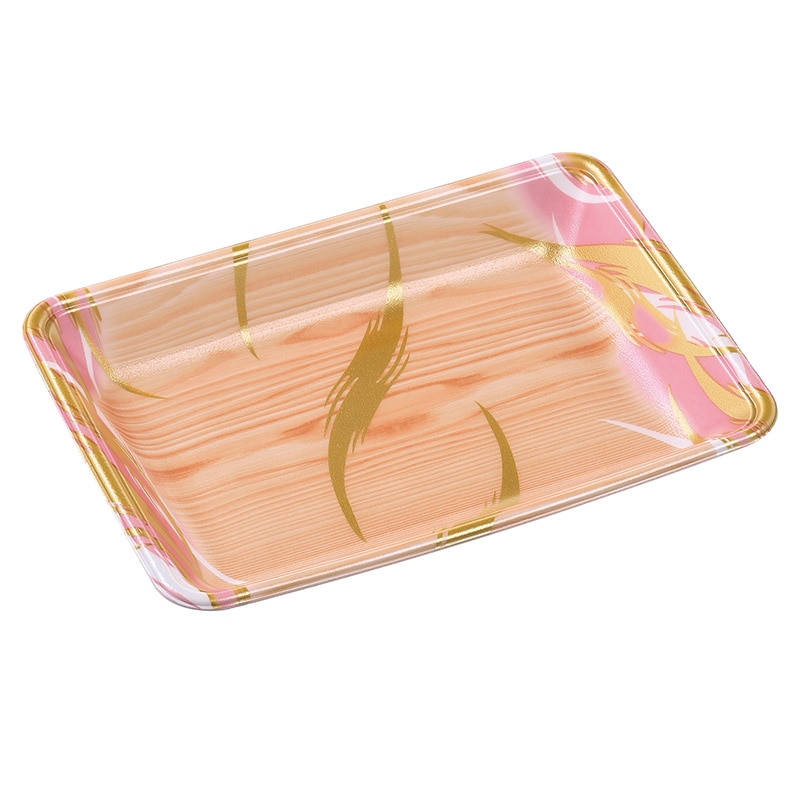 エフピコ 発泡トレー容器 FLB-Y18-33 風紋木目ピンク 100枚/袋（ご注文単位9袋）【直送品】