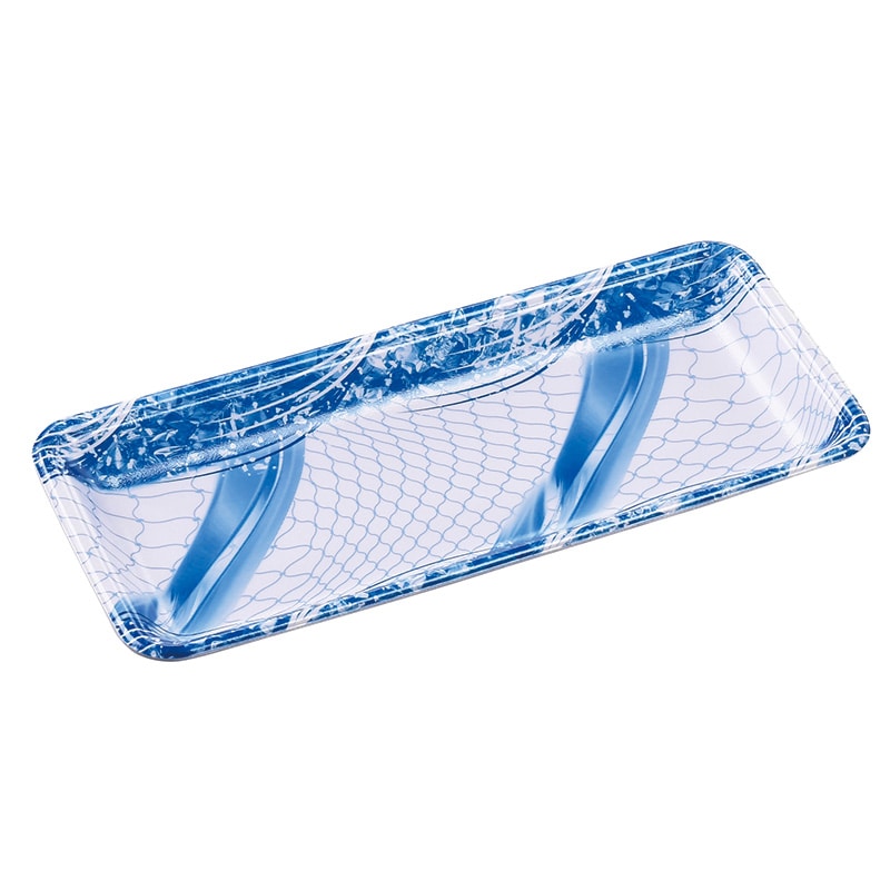 エフピコ 発泡トレー容器 FLB-L13-25 海氷青 100枚/袋(ご注文単位12袋)【直送品】