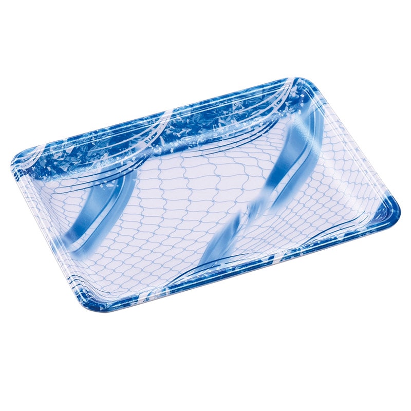 エフピコ 発泡トレー容器 FLB-Y18-25 海氷青 100枚/袋(ご注文単位9袋)【直送品】