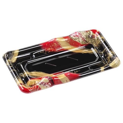 エフピコ 寿司容器 なみせ 本体 1-3 晴れ着赤 50枚/袋(ご注文単位30袋)【直送品】