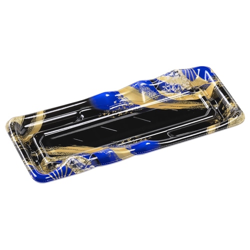 エフピコ 寿司容器 なみせ 本体 1-5 晴れ着青 50枚/袋(ご注文単位20袋)【直送品】