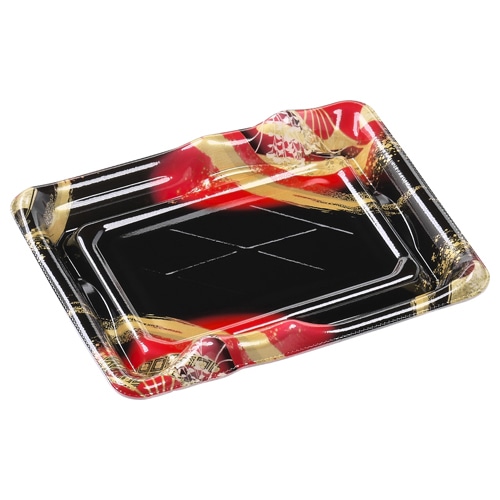 エフピコ 寿司容器 なみせ 本体 2-3 晴れ着赤 50枚/袋(ご注文単位18袋)【直送品】