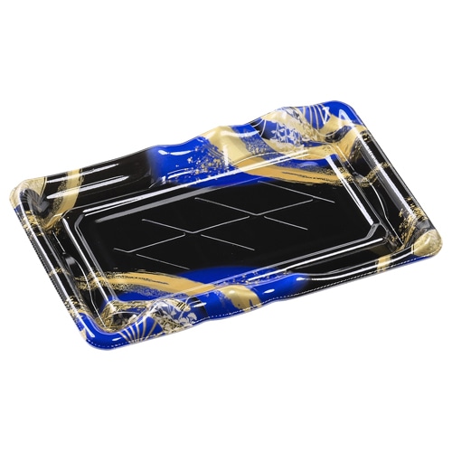 エフピコ 寿司容器 なみせ 本体 2-4 晴れ着青 50枚/袋(ご注文単位18袋)【直送品】