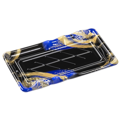 エフピコ 寿司容器 なみせ 本体 2-5 晴れ着青 50枚/袋(ご注文単位16袋)【直送品】