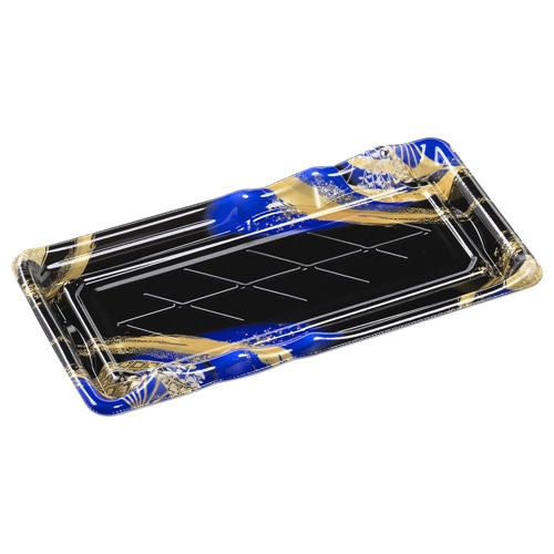 エフピコ 寿司容器 なみせ 本体 2-6 晴れ着青 50枚/袋(ご注文単位12袋)【直送品】