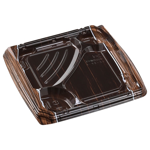 エフピコ 弁当容器 MSD竹皿膳 本体 22-22-1 ボストン茶 50枚/袋(ご注文単位8袋)【直送品】