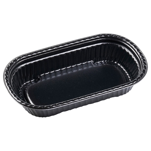 エフピコ 惣菜容器 MFPルント 本体 25-15(46) 黒W 50枚/袋(ご注文単位12袋)【直送品】