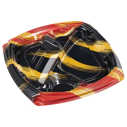 エフピコ 弁当容器　MSDエリッシュ　本体 23-23-1 はけ嵐赤 50枚/袋（ご注文単位8袋）【直送品】